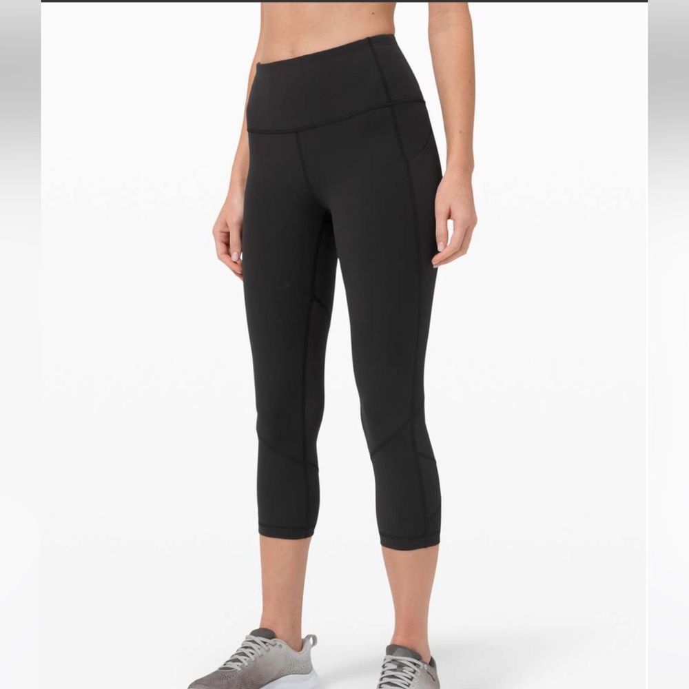 Lululemon Pace Rival High-Rise Crop 22" | Black | Size 4 - Picture 2 of 9